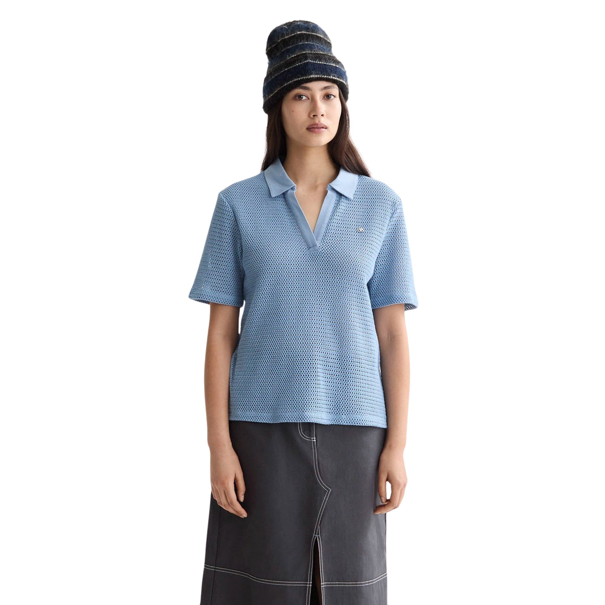 Scotch & Soda Crochet Polo shirt Women | Plutosport